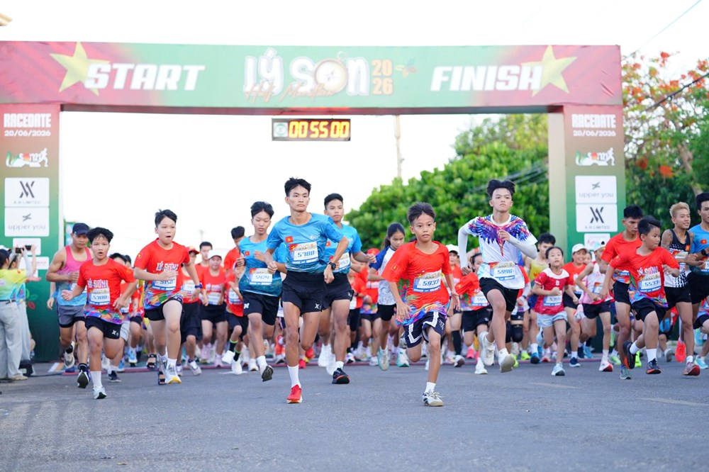 Gần 1.800 vận động viên chinh phục Lý Sơn Half Marathon 2026 - ảnh 2