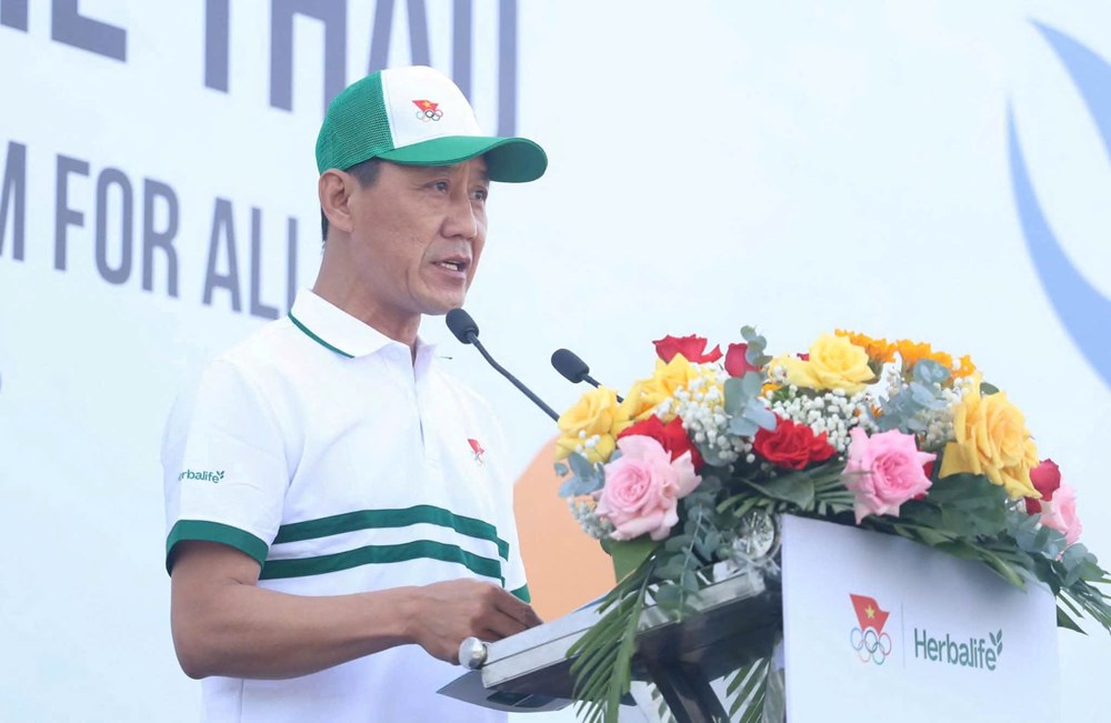 Hơn 1.500 người hưởng ứng Chương trình Toàn dân tập luyện thể dục thể thao tại Quảng Ngãi - ảnh 1