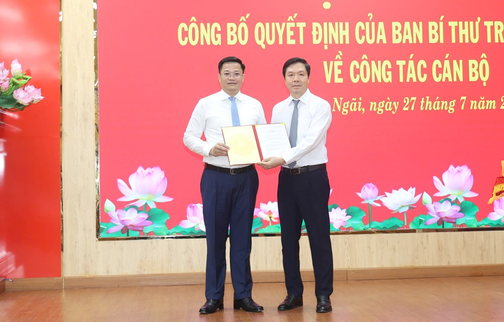 Thứ trưởng Bộ Tài chính Nguyễn Đức Tâm giữ chức Phó Bí thư tỉnh Quảng Ngãi - ảnh 1