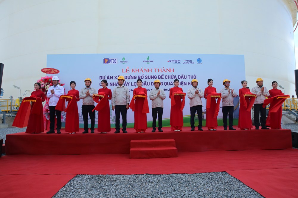 BSR đưa vào vận hành bể chứa dầu thô mới, nâng năng lực dự trữ tại Dung Quất - ảnh 1