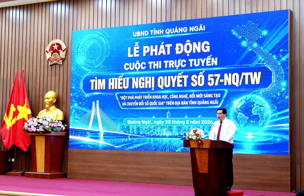 Quảng Ngãi phát động thi trực tuyến tìm hiểu Nghị quyết 57 - ảnh 2