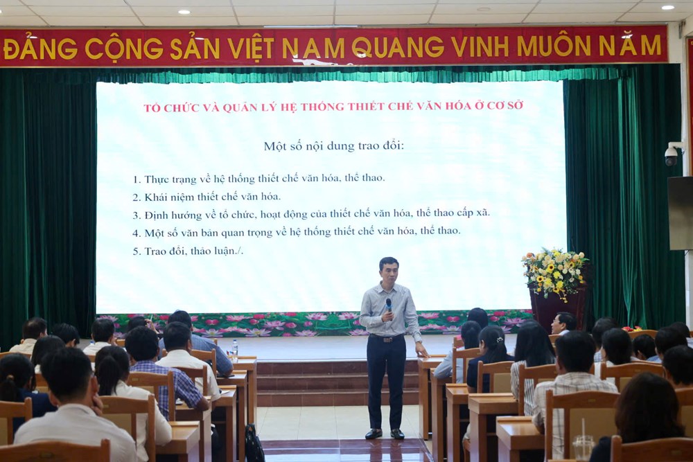 Quảng Ngãi tập huấn nghiệp vụ văn hóa cơ sở và công tác gia đình - ảnh 3