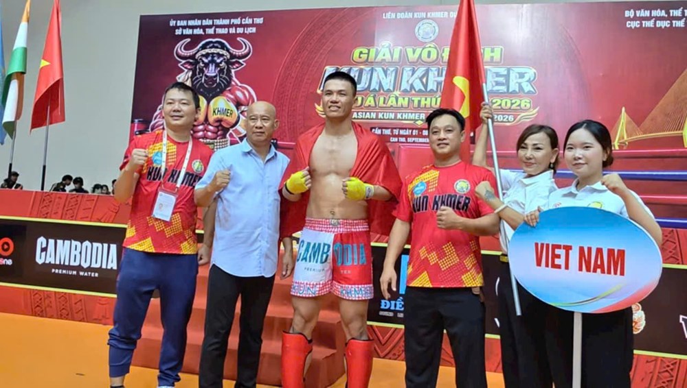 Võ sĩ wushu Quảng Ngãi góp 3 HCV, tạo dấu ấn tại đấu trường Kun Khmer châu Á - ảnh 4