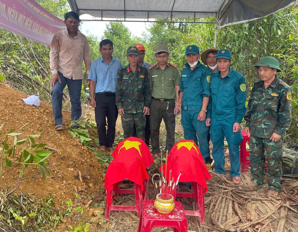 Phát hiện thêm 3 hài cốt liệt sĩ tại thôn Đồng Răm - ảnh 1