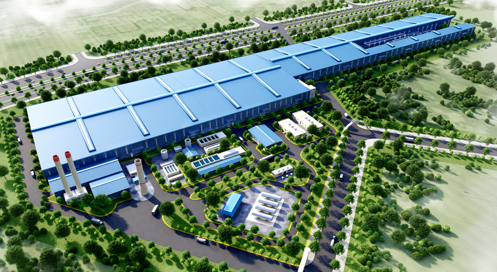 Nhà máy ray và thép đặc biệt Hòa Phát Dung Quất đạt gần 70% tiến độ - ảnh 1