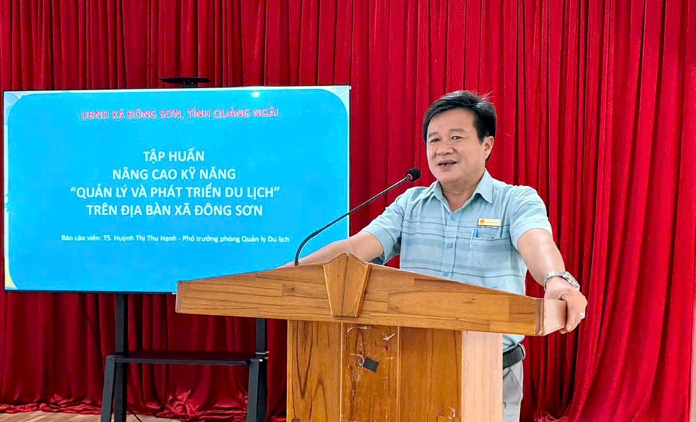 Xã Đông Sơn nâng cao năng lực quản lý, phát triển du lịch - ảnh 1