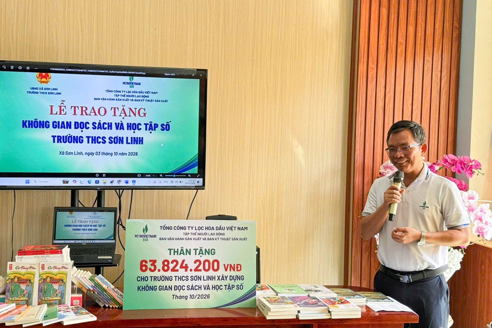 BSR trao tặng “Không gian đọc sách và học tập số” cho học sinh vùng cao - ảnh 2