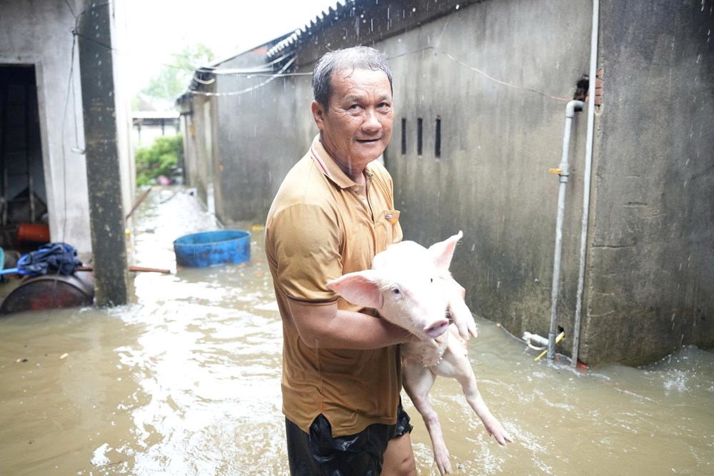 Mưa lớn gây ngập nhiều khu dân cư ở Quảng Ngãi - ảnh 1