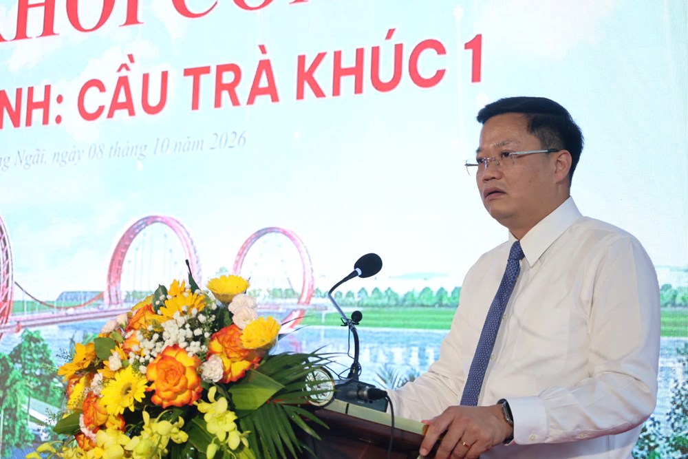 Quảng Ngãi khởi công cây cầu hơn 2.000 tỉ đồng trên sông Trà Khúc - ảnh 2