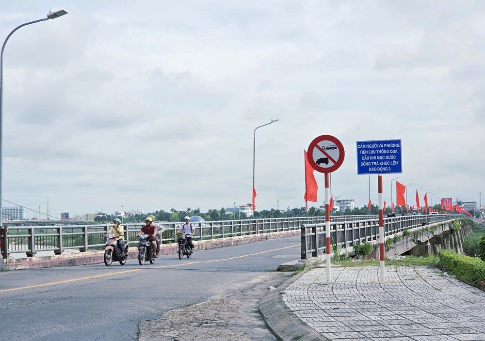 Đóng cầu Trà Khúc 1 từ tuần tới, người dân lưu thông qua cầu nào? - ảnh 2