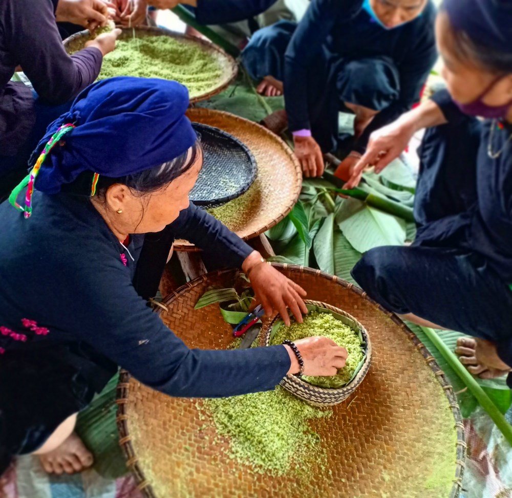 Lễ dâng cốm của người Tày Nghĩa Đô - ảnh 2