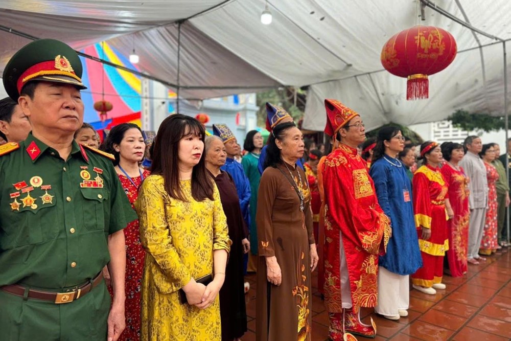 Lễ hội truyền thống kỷ niệm 997 năm Hội thề Trung hiếu đền Đồng Cổ - ảnh 1