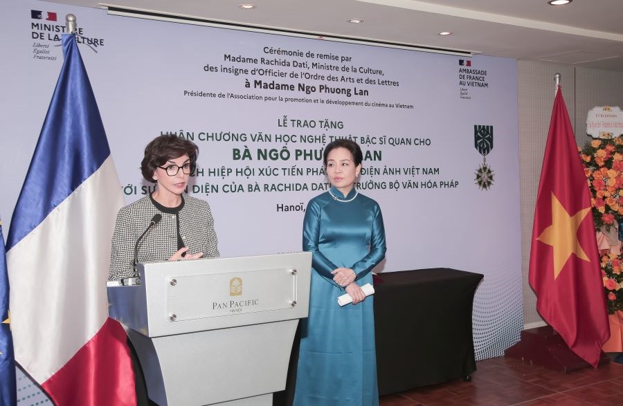 TS Ngô Phương Lan được trao tặng Huân chương Văn học Nghệ thuật bậc Sĩ quan của Pháp - ảnh 2