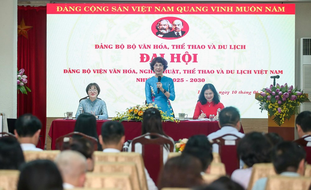 Đại hội Đảng bộ Viện Văn hóa, Nghệ thuật, Thể thao và Du lịch Việt Nam, nhiệm kỳ 2025 - 2030 - ảnh 3