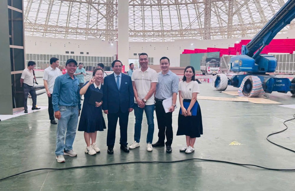 Thủ tướng kiểm tra công tác thi công “Triển lãm Thành tựu đất nước” - ảnh 1