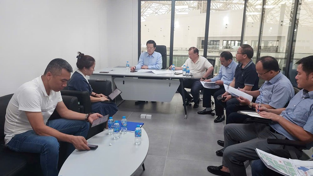 Thủ tướng kiểm tra công tác thi công “Triển lãm Thành tựu đất nước” - ảnh 5