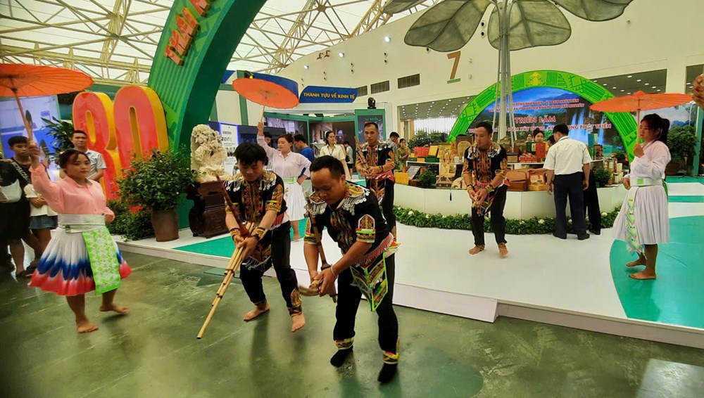 Đậm màu sắc văn hoá dân tộc các tỉnh, thành tại không gian Triển lãm Thành tựu đất nước - ảnh 3