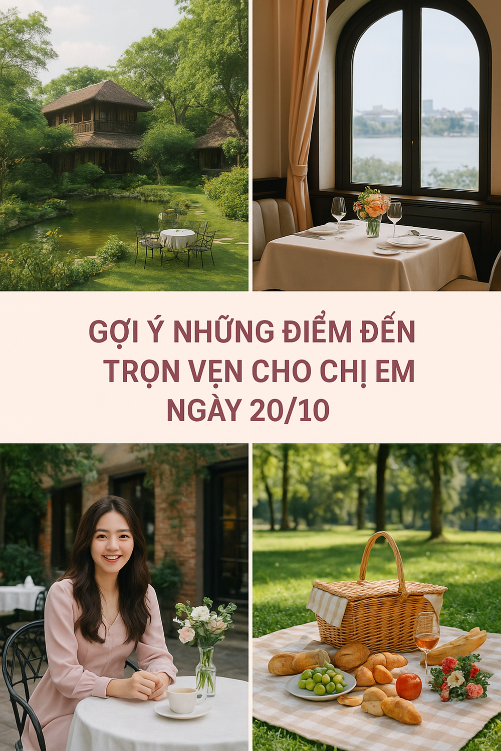 Gợi ý những địa điểm lý tưởng tổ chức 20.10 dành cho chị em - ảnh 1