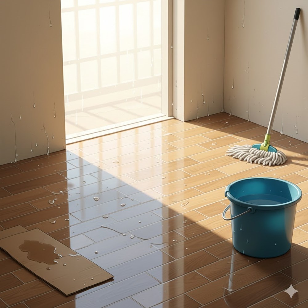 Cách xử lý nền nhà “đổ mồ hôi” trong mùa nồm ẩm - ảnh 1