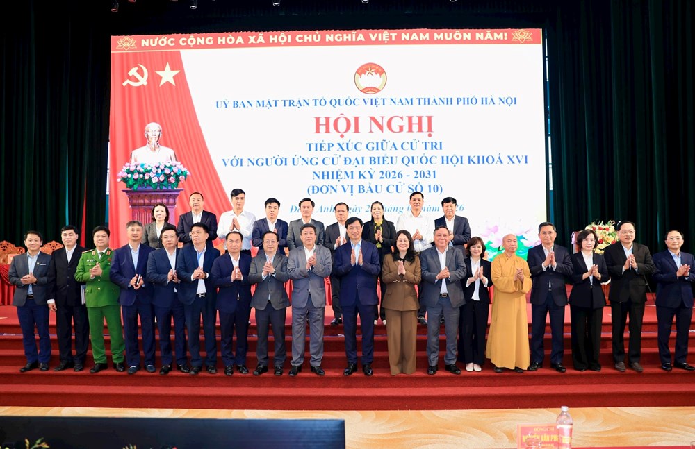 Thứ trưởng Thường trực Bộ VHTTDL cùng các ứng cử viên ĐBQH tiếp xúc cử tri, vận động bầu cử - ảnh 7