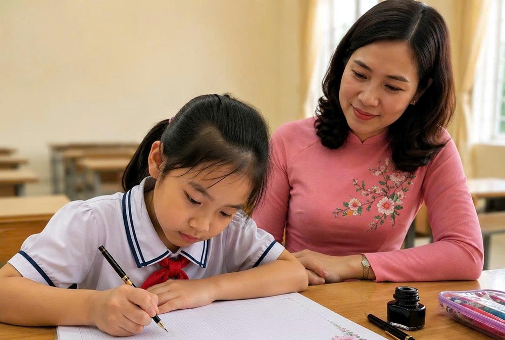 Học sinh bây giờ viết tay ngày càng xấu: Một thế hệ quen gõ hơn viết? - ảnh 1