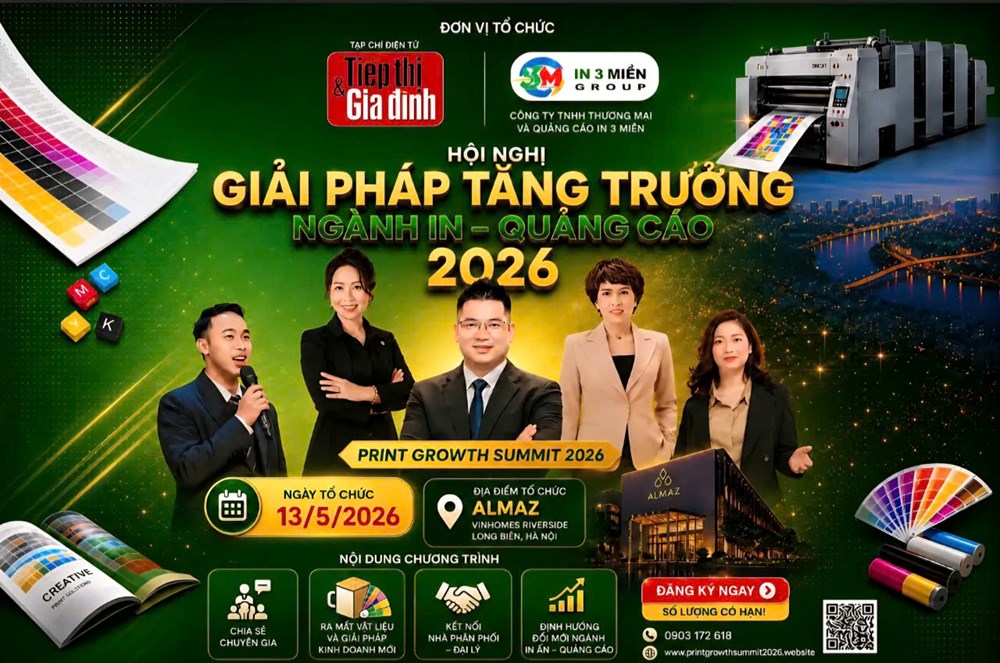Print Growth Summit 2026 thúc đẩy kết nối và tăng trưởng bền vững ngành in ấn – quảng cáo Việt Nam - ảnh 1