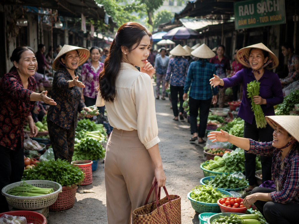 Ra ngõ gặp... họ hàng: Áp lực của nàng dâu mới mỗi lần đi chợ quê - ảnh 1
