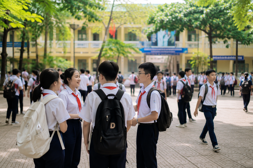 Học sinh có phải làm lại học bạ khi trường đổi tên sau sáp nhập? - ảnh 1