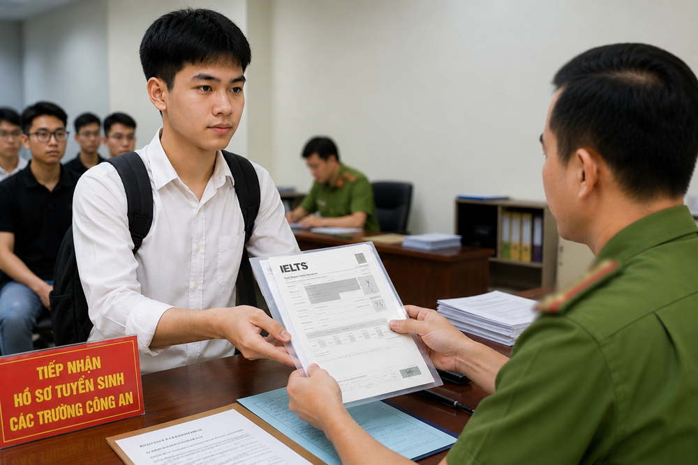 Cơ hội mới cho thí sinh IELTS 7.5 khi thi vào các trường Công an nhân dân - ảnh 1