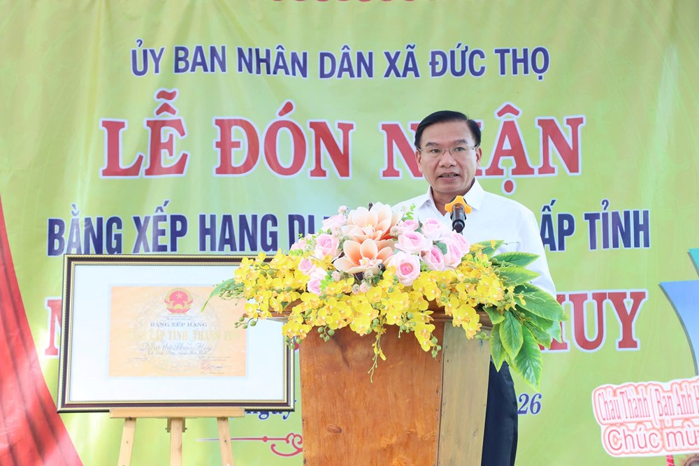 Hà Tĩnh: Nhà thờ Phạm Huy đón nhận Bằng xếp hạng Di tích lịch sử cấp tỉnh - ảnh 6