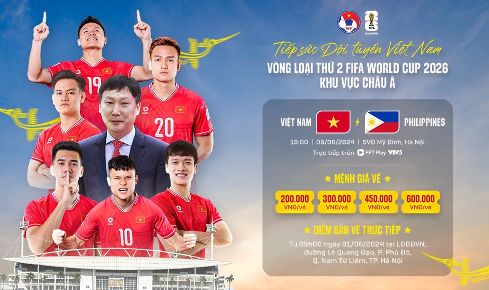 9h sáng mai 1.6 VFF bắt đầu bán vé trận Việt Nam-Philippines - ảnh 1