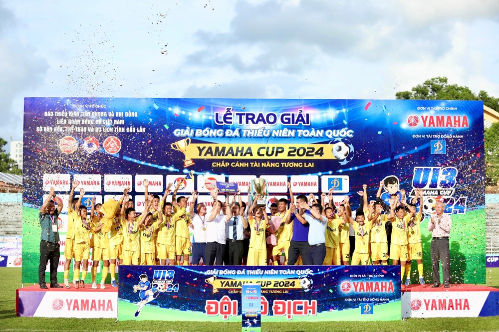 Sông Lam Nghệ An bảo vệ thành công ngôi vô địch Giải bóng đá thiếu niên toàn quốc - ảnh 1