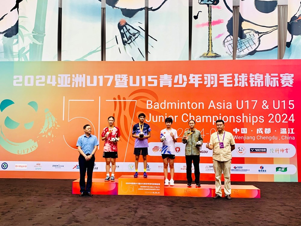 Tay vợt trẻ Nguyễn Thị Thu Huyền giành HCB lứa U15 Giải vô địch châu Á - ảnh 1