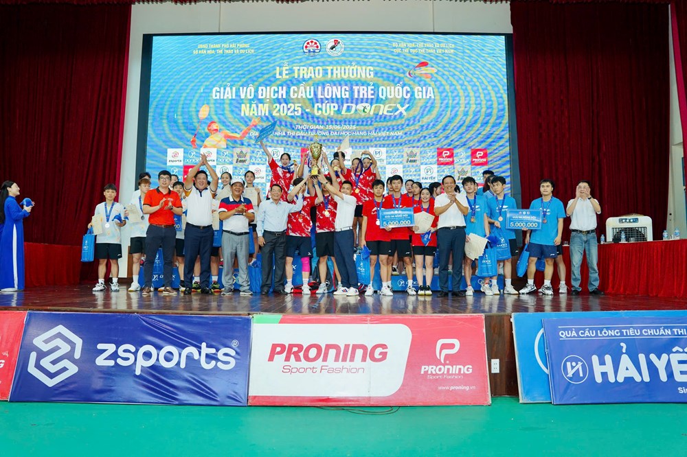 Lâm Đồng lên ngôi vô địch Giải cầu lông trẻ quốc gia 2025 – Cúp DONEX - ảnh 1