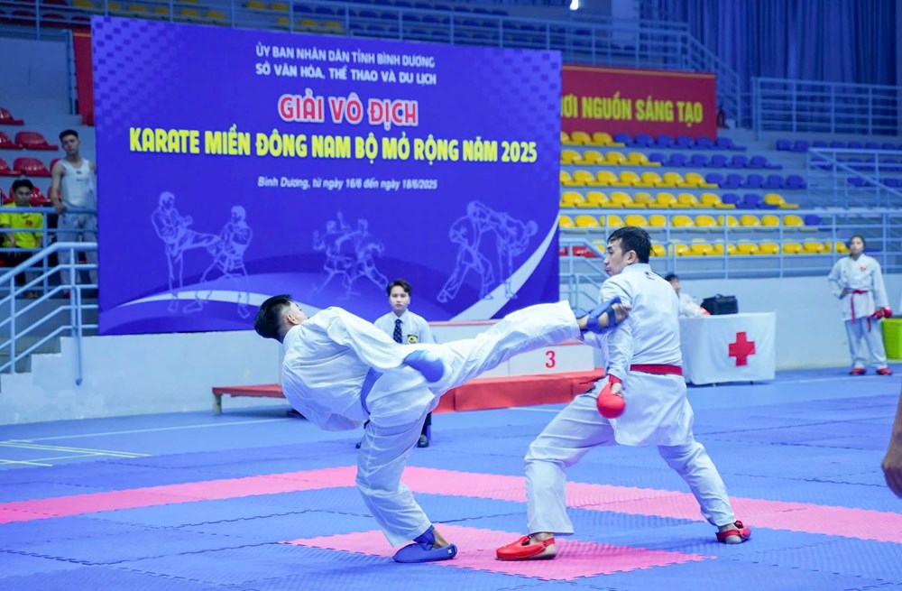 Bình Dương khai mạc giải vô địch Karate miền Đông Nam Bộ mở rộng năm 2025 - ảnh 2