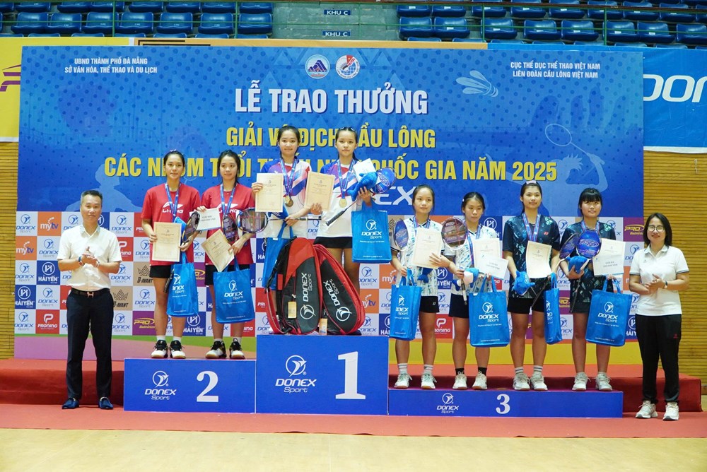 Bế mạc Giải vô địch cầu lông các nhóm tuổi thiếu niên quốc gia năm 2025 - ảnh 3