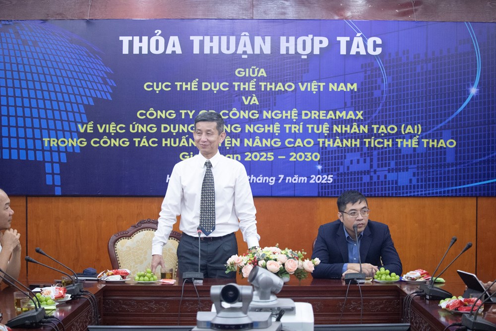 Kí kết thoả thuận hợp tác về ứng dụng công nghệ trí tuệ nhân tạo (AI) trong công tác huấn luyện thể thao - ảnh 2
