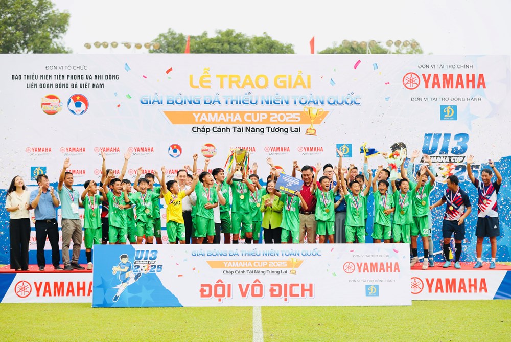Thắng SLNA, đội U13 Nam Định lần đầu đăng quang giải bóng đá vô địch U13 Quốc gia - ảnh 1