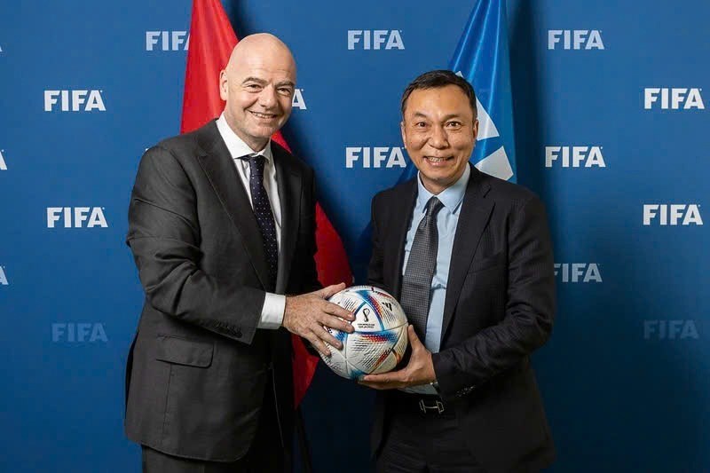 Chủ tịch FIFA chúc mừng CLB Thép Xanh Nam Định vô địch quốc gia - ảnh 1