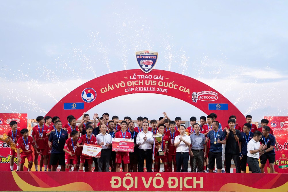 PVF bảo vệ thành công chức vô địch giải U15 quốc gia - Cúp Acecook 2025 - ảnh 1