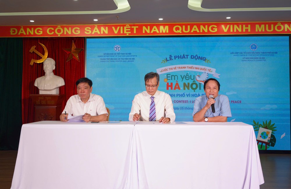 Phát động cuộc thi vẽ tranh “Em yêu Hà Nội – thành phố vì hoà bình” năm 2025 - ảnh 3