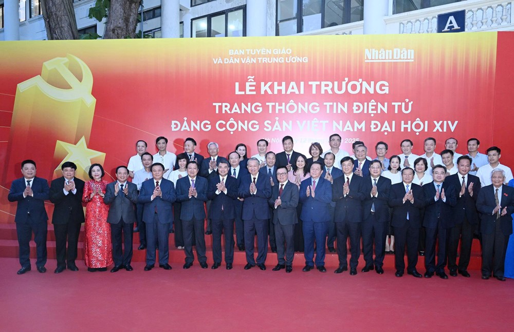 Tổng Bí thư Tô Lâm dự Lễ ra mắt Trang thông tin điện tử “Đảng Cộng sản Việt Nam - Đại hội XIV“ - ảnh 1
