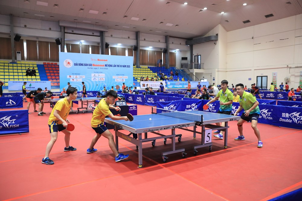 Khai mạc Giải bóng bàn các câu lạc bộ Hà Nội mở rộng, tranh Cúp Báo Hà Nội Mới - ảnh 2