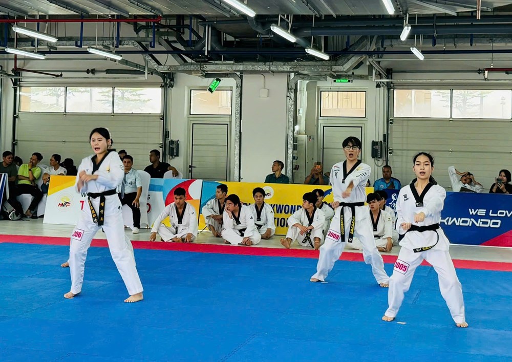 490 võ sinh dự kỳ thi thăng hạng Taekwondo quốc gia - ảnh 1
