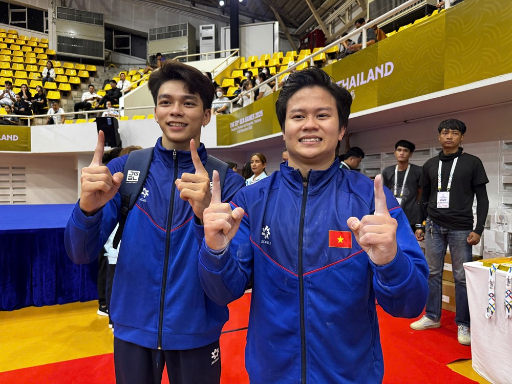 Hai “ngôi sao vàng” của thể dục dụng cụ TP.HCM tỏa sáng tại SEA Games 33 - ảnh 1