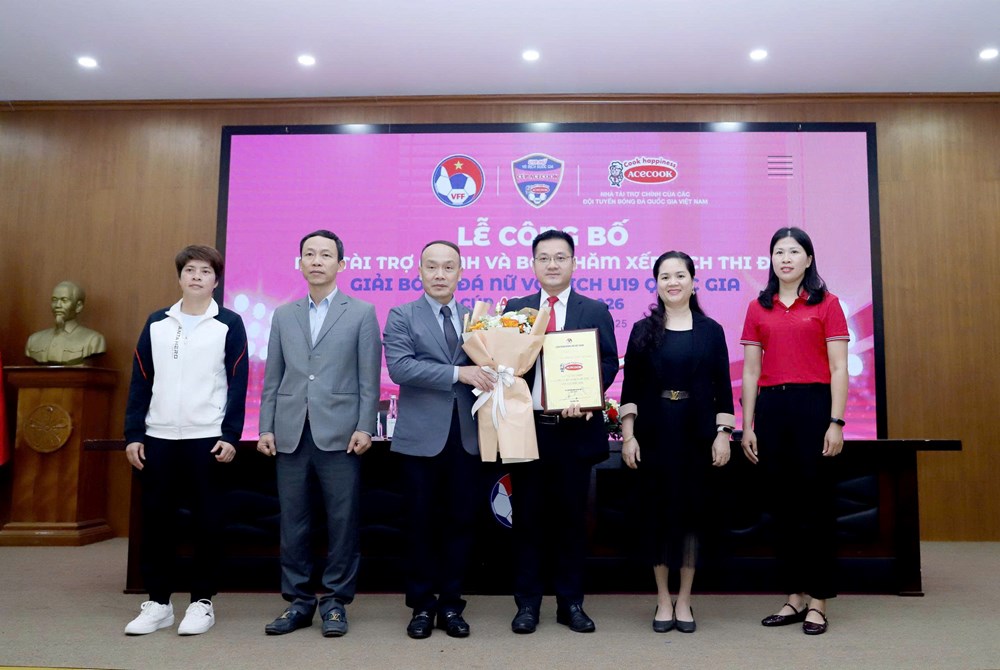 Bốc thăm, công bố nhà tài trợ cho Giải U19 nữ Quốc gia 2026 - ảnh 1