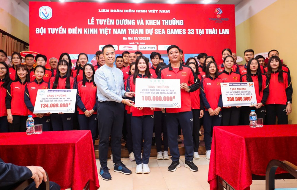 Khen thưởng các vận động viên điền kinh xuất sắc tại SEA Games 33 - ảnh 2