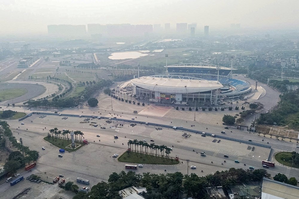 Cận cảnh trận địa pháo hoa quy mô lớn chào mừng thành công Đại hội XIV của Đảng - ảnh 7