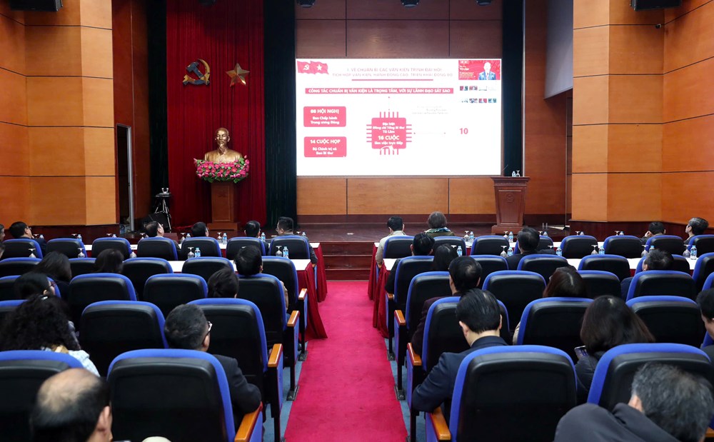 Hội nghị Báo cáo viên Trung ương phổ biến tinh thần Đại hội XIV - ảnh 1