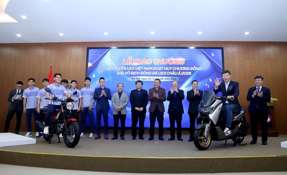 Trao thưởng đội tuyển U23 Việt Nam đoạt Huy chương Đồng châu Á - ảnh 1